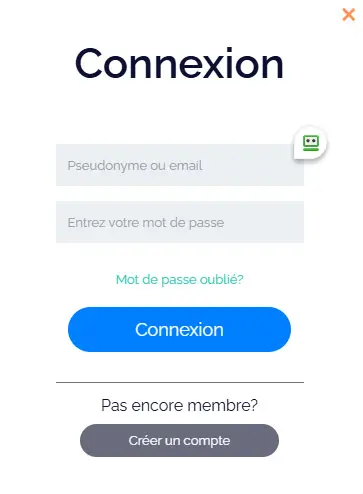 Connexion des membres du DOLLY CASINO