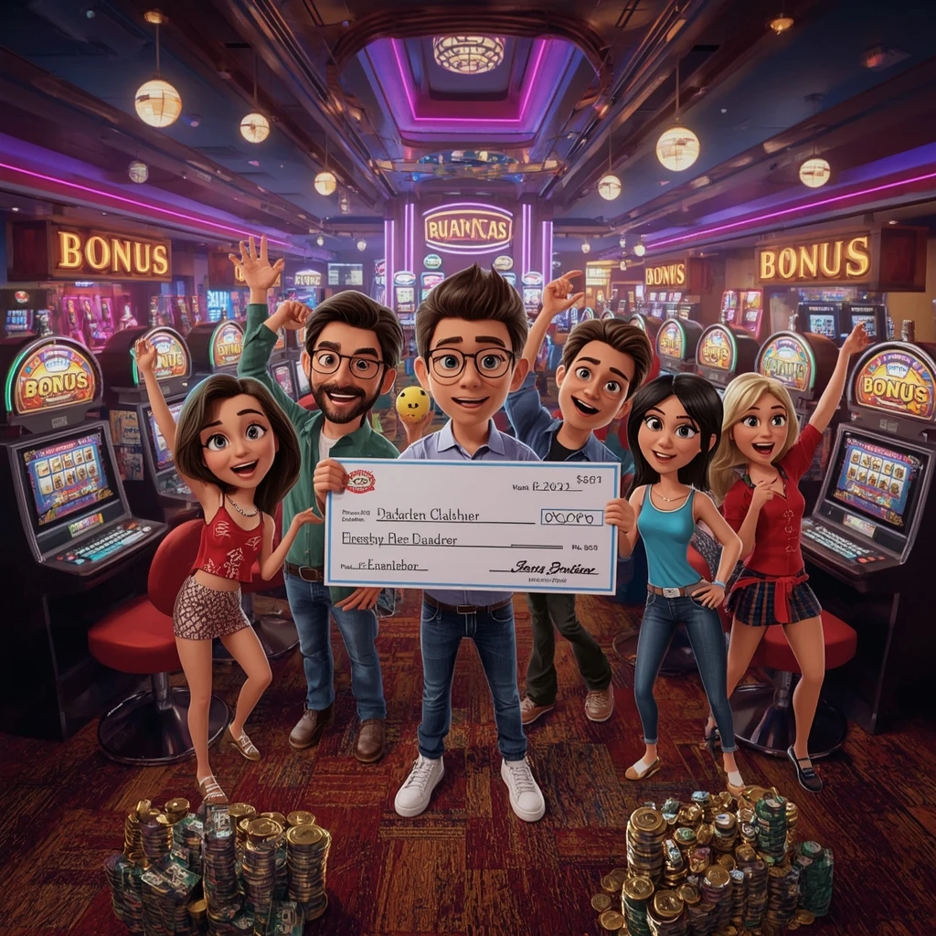 bonus dans les mains d'un homme au casino DOLLY CASINO