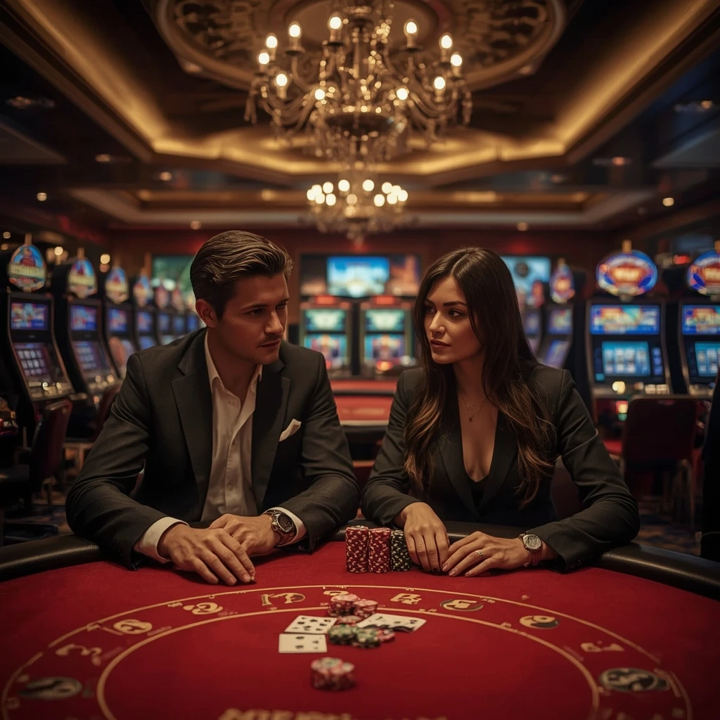 Deux joueurs de poker au Dolly Casino